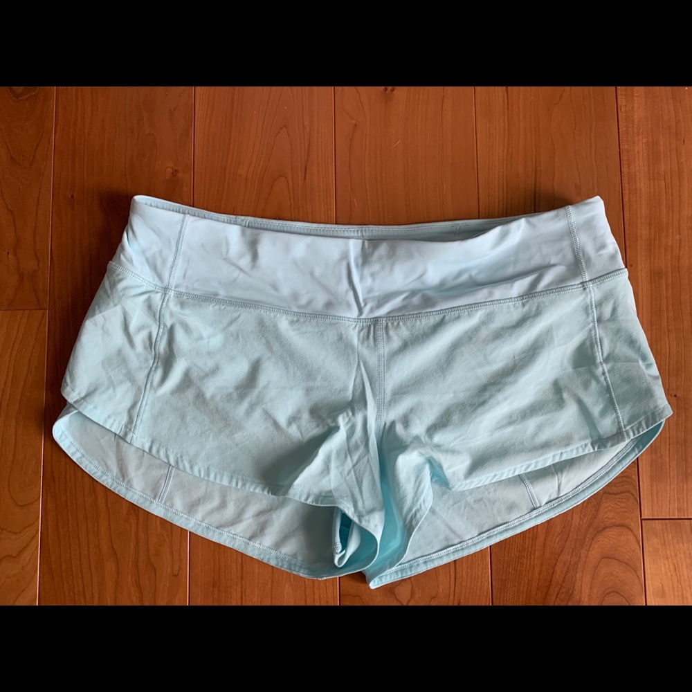Light blue lululemon shorts